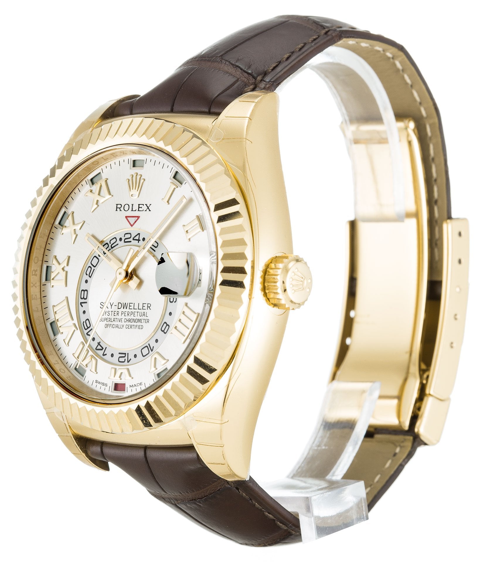 Replica Rolex Sky-Dweller 42mm Silver Dial 326138