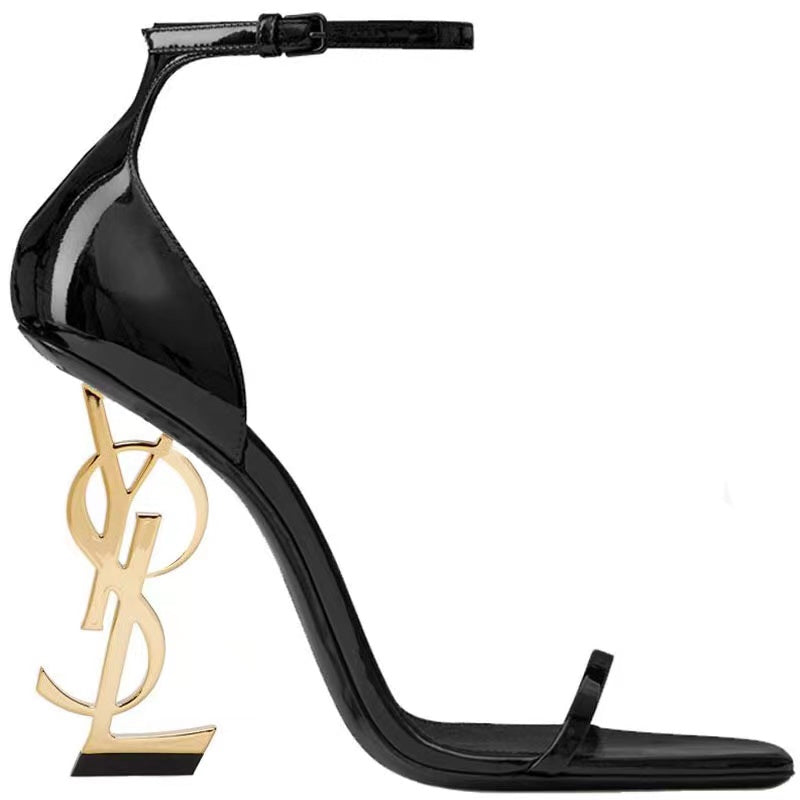 9 colors exclusive logo high heel sandals
