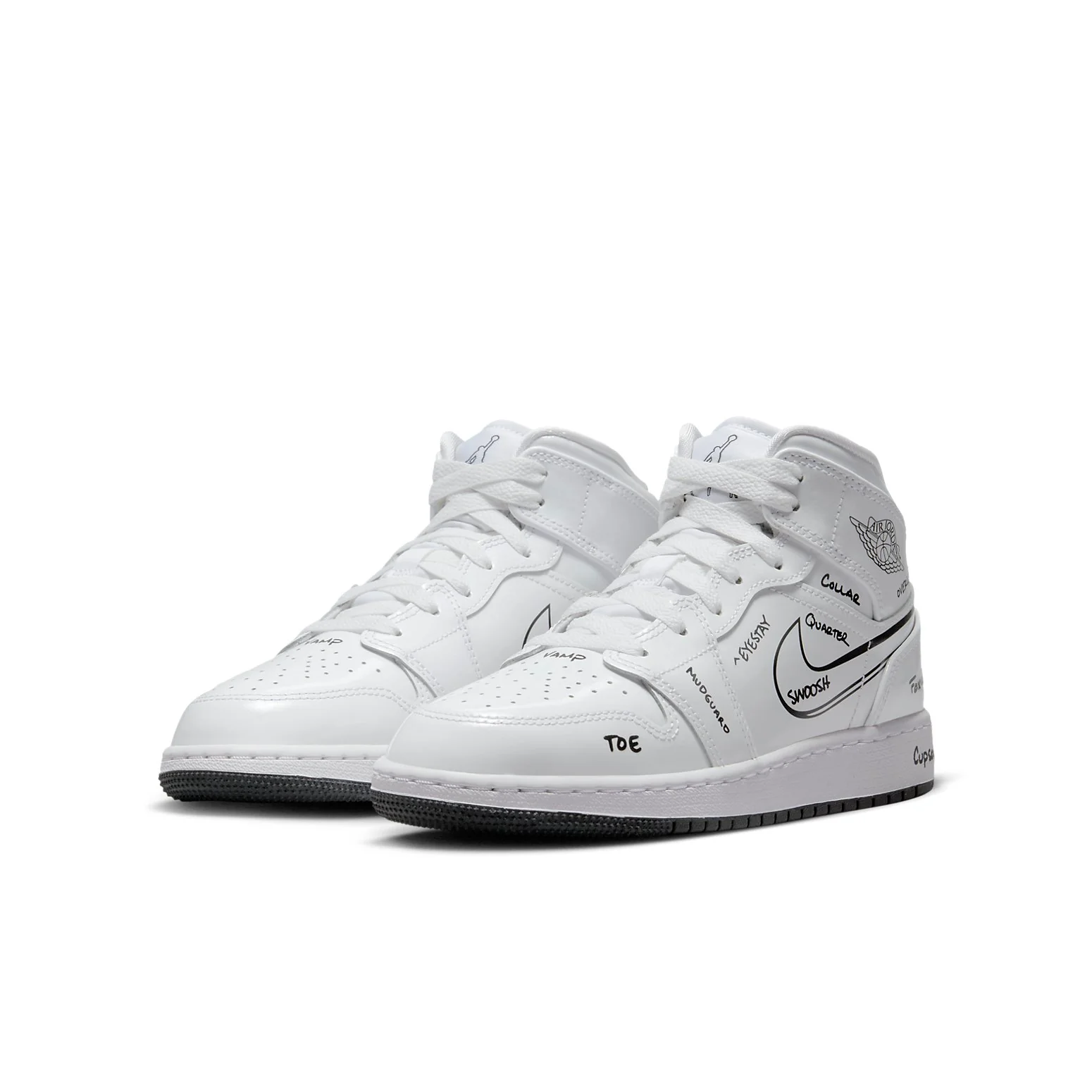 (GS) Air Jordan 1 Mid 'Schematic' DQ1864-100