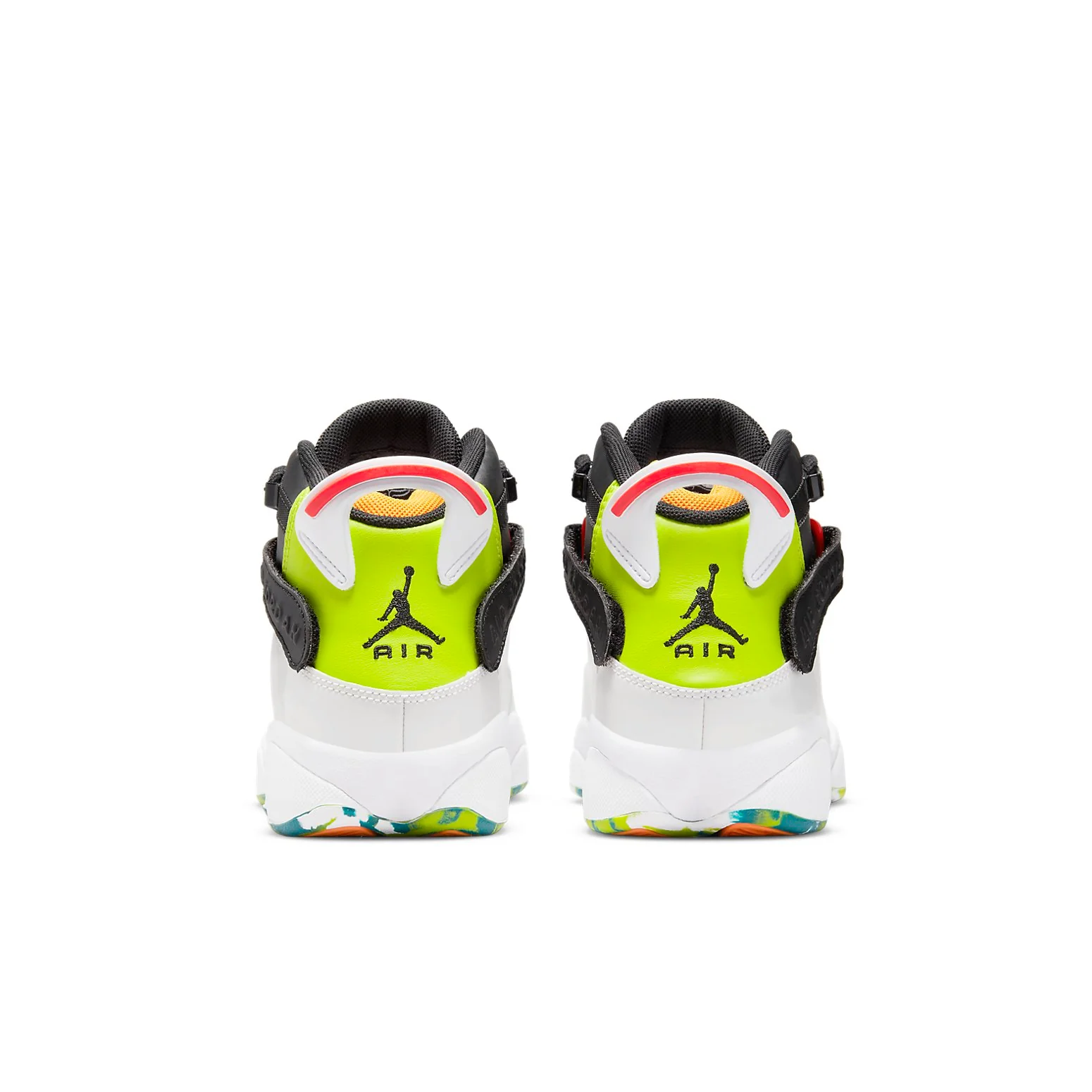 (GS) Air Jordan 6 Rings 'White Neon Green' 323399-038