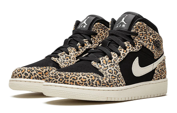 (GS) Air Jordan 1 Mid SE 'Leopard' BQ6931-021