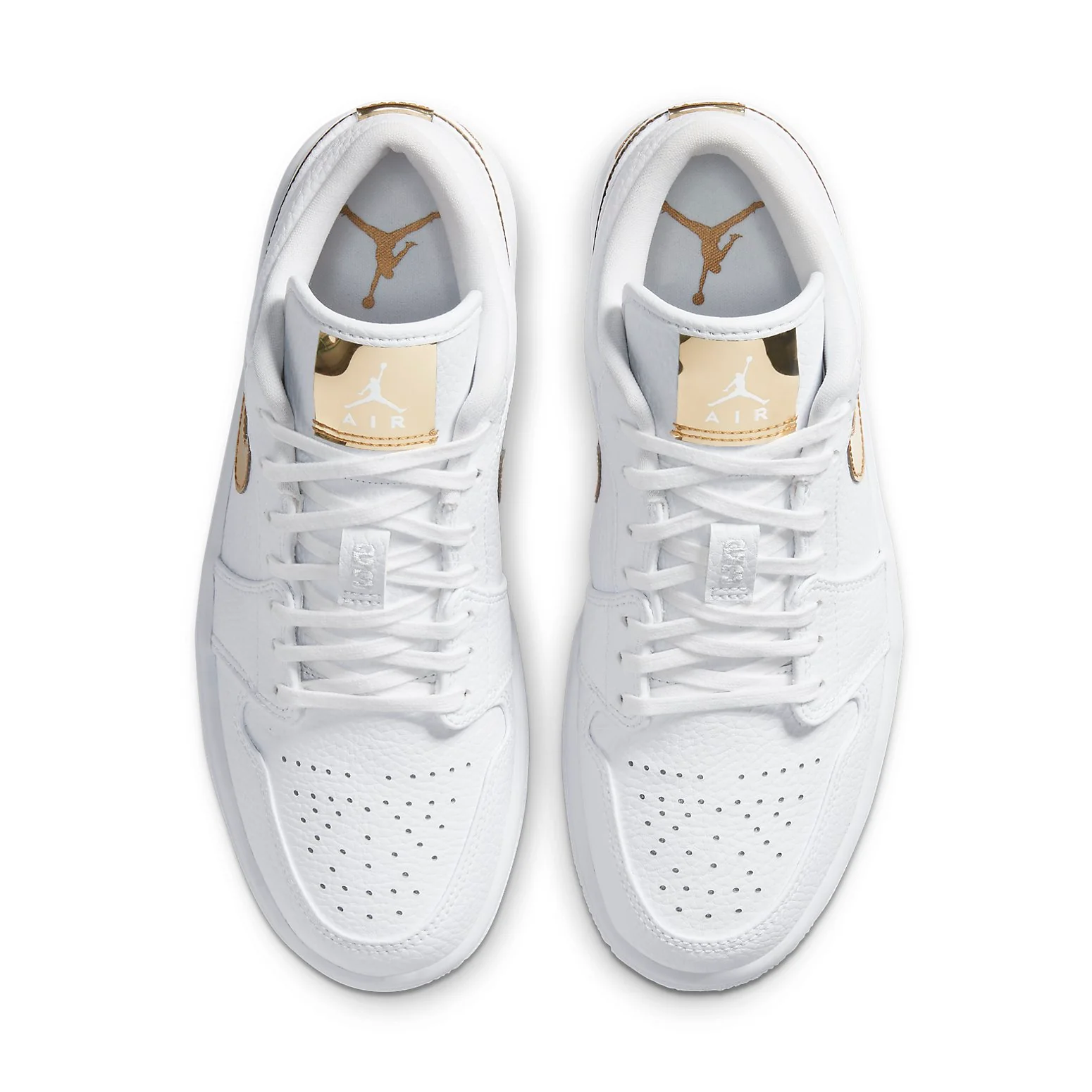 (WMNS) Air Jordan 1 Retro Low 'White Metallic Gold' CZ4776-100