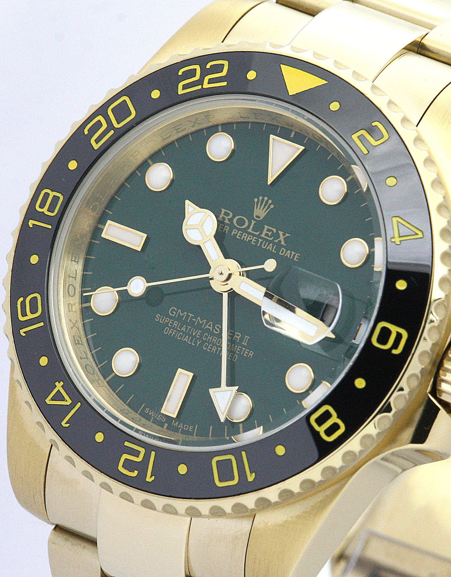Replica Rolex GMT-Master II 40mm Green Dial 116718LN