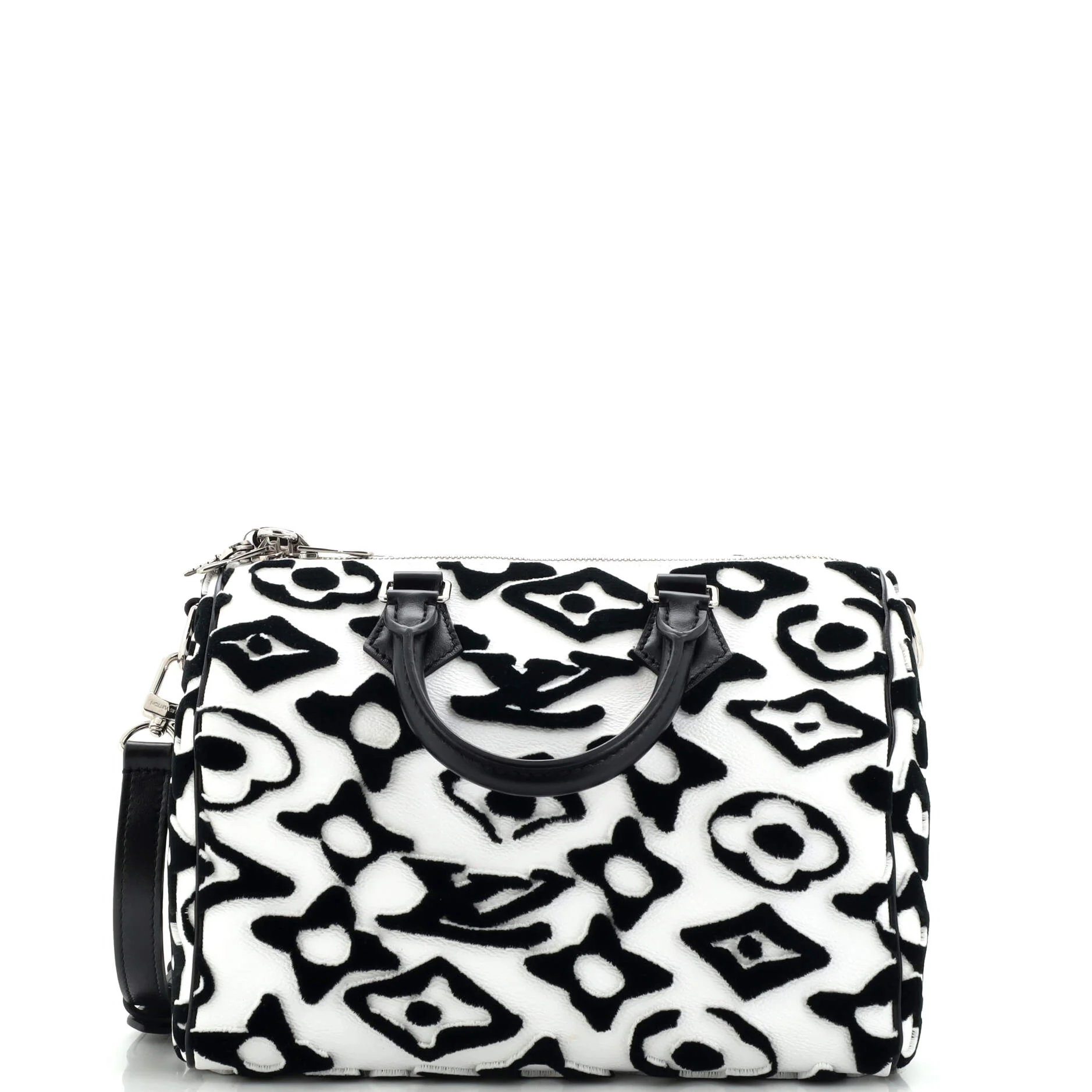 Speedy Bandouliere Bag Limited Edition Urs Fischer Tufted Monogram Canvas 25