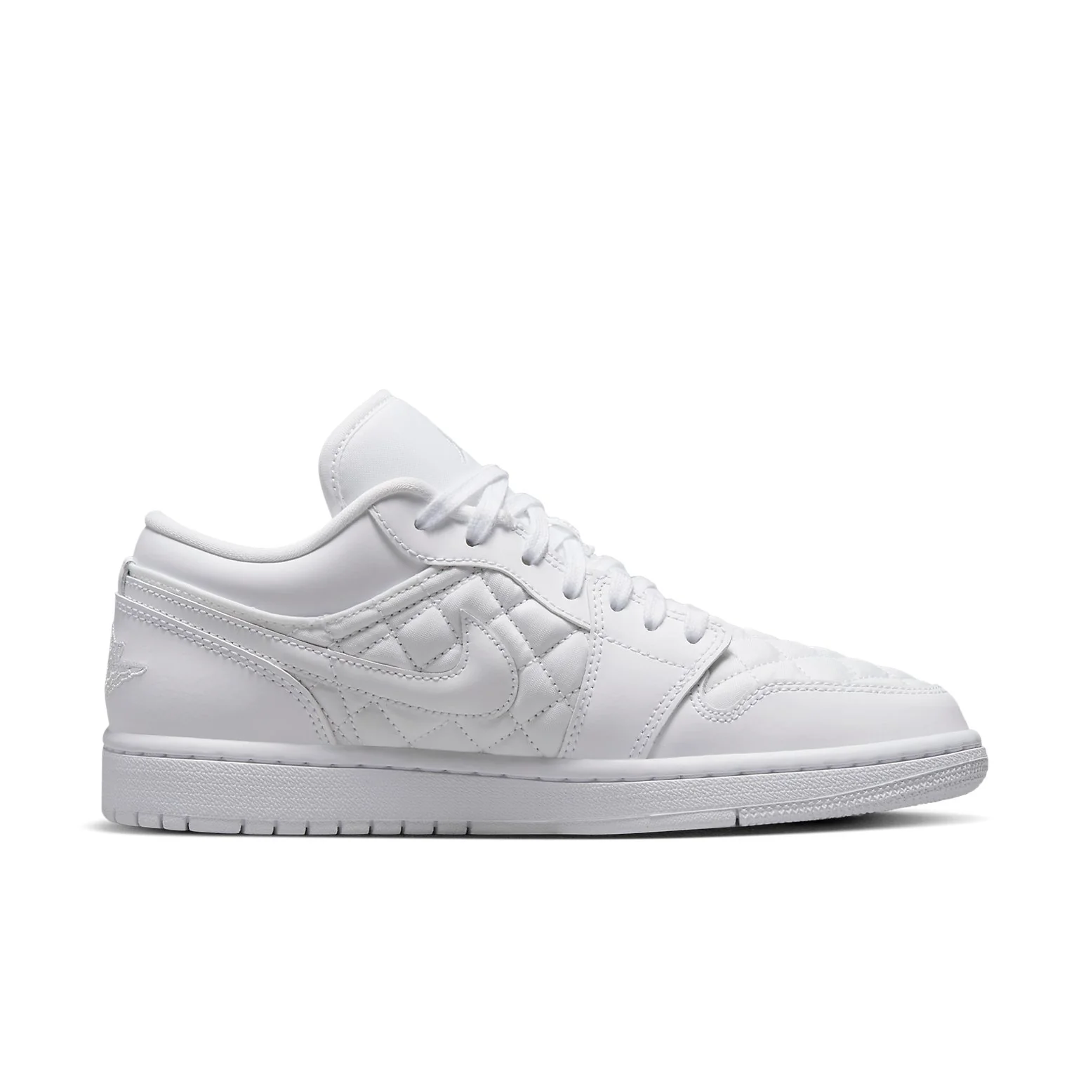 (WMNS) Air Jordan 1 Low 'Triple White Quilted' DB6480-100
