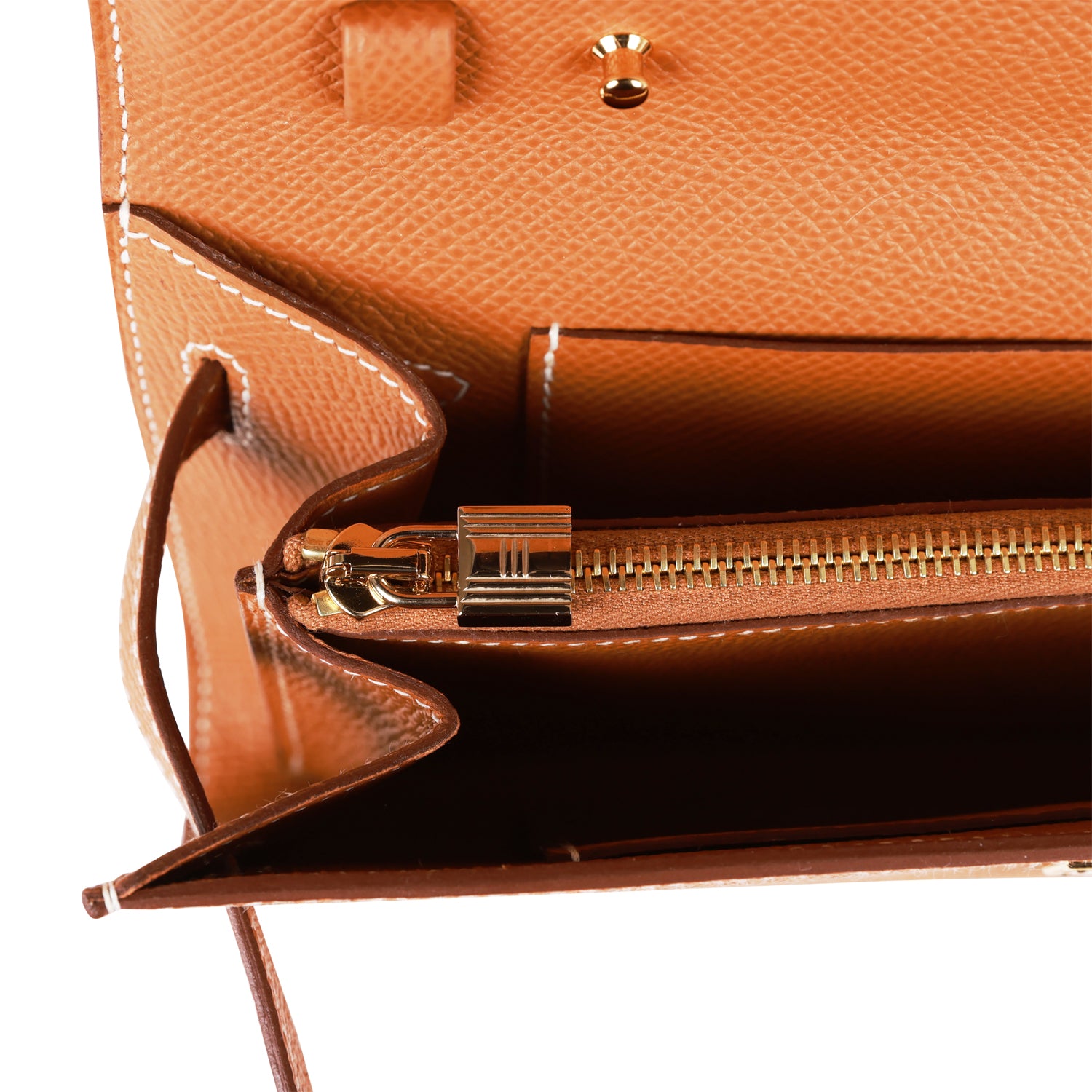 Hermès Kelly Wallet To Go Gold Epsom Gold Hardware