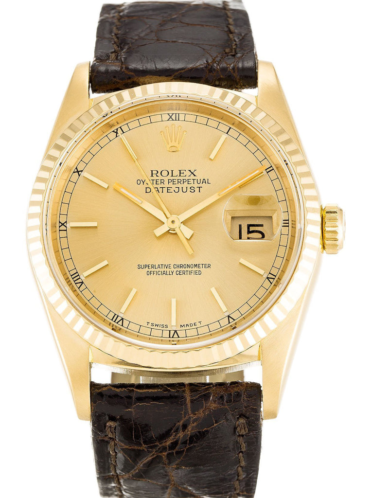Replica Rolex Datejust 36mm Champagne Dial 16238