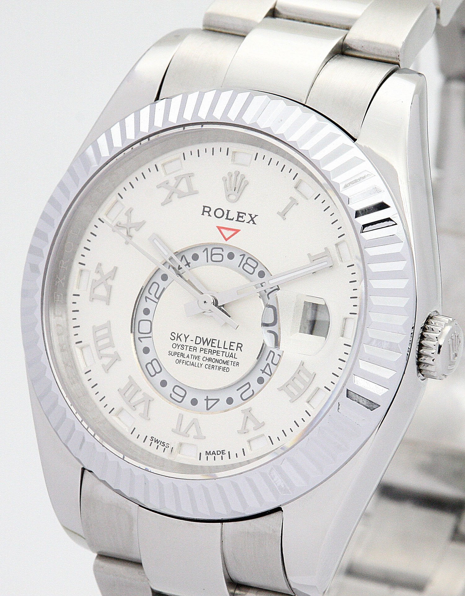 Replica Rolex Sky-Dweller 42mm White Dial 326938