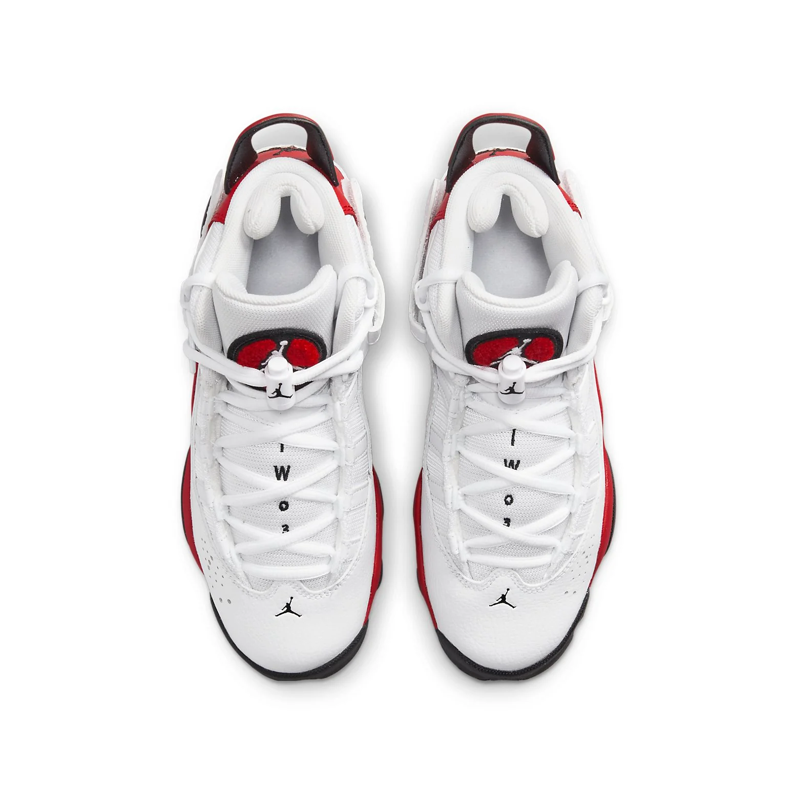(GS) Air Jordan 6 Rings 'White University Red' 323419-126