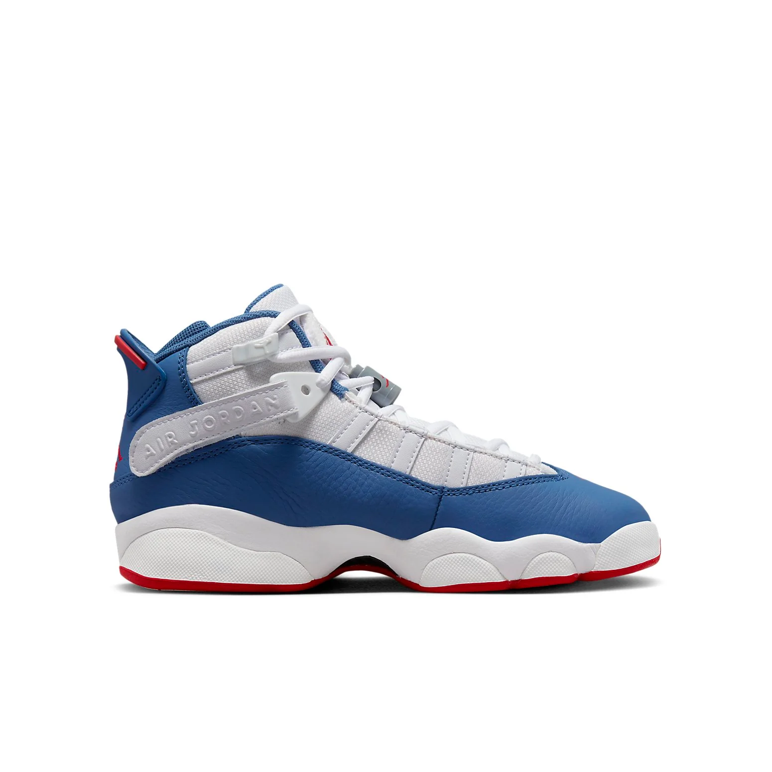 (GS) Air Jordan 6 Rings 'White True Blue' 323419-140