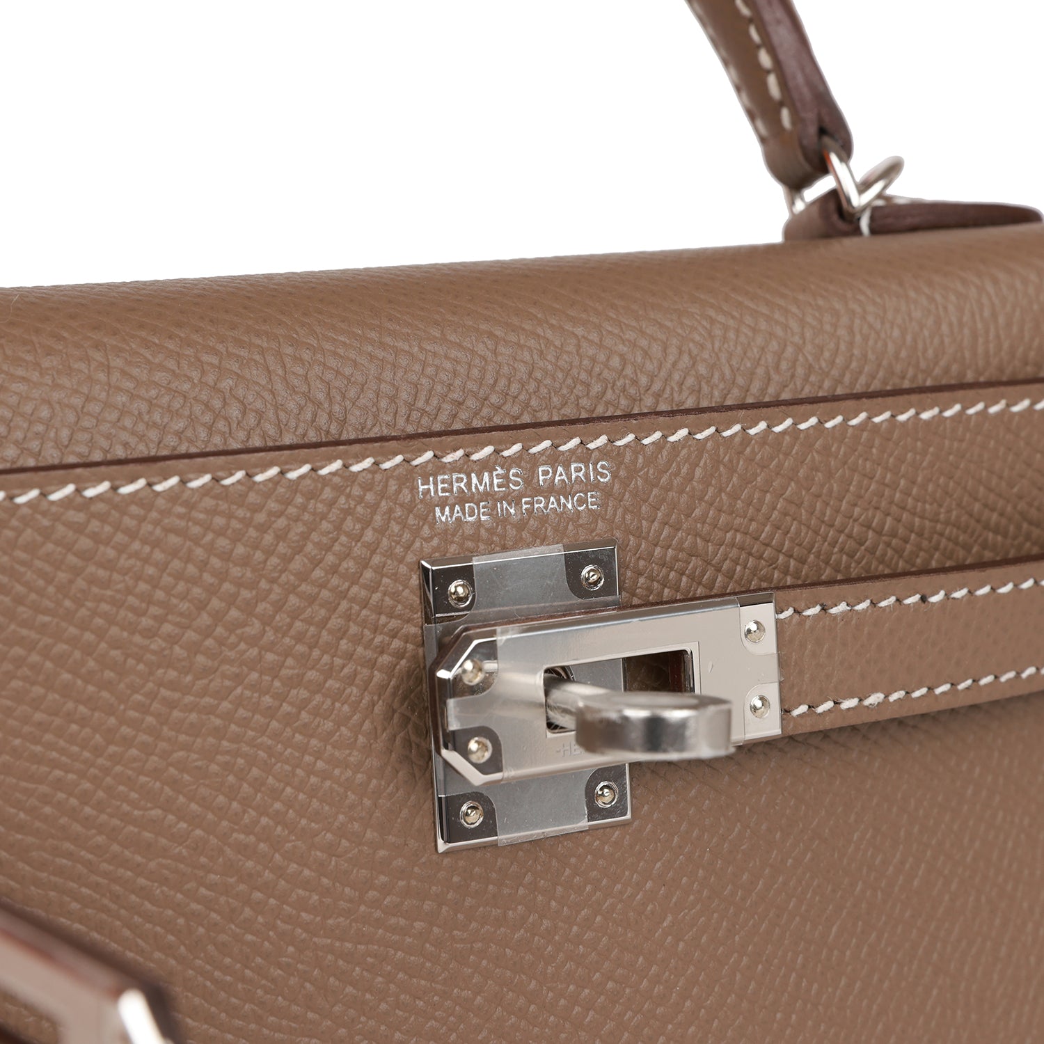 Hermès Kelly Sellier 20 Etoupe Epsom Palladium Hardware