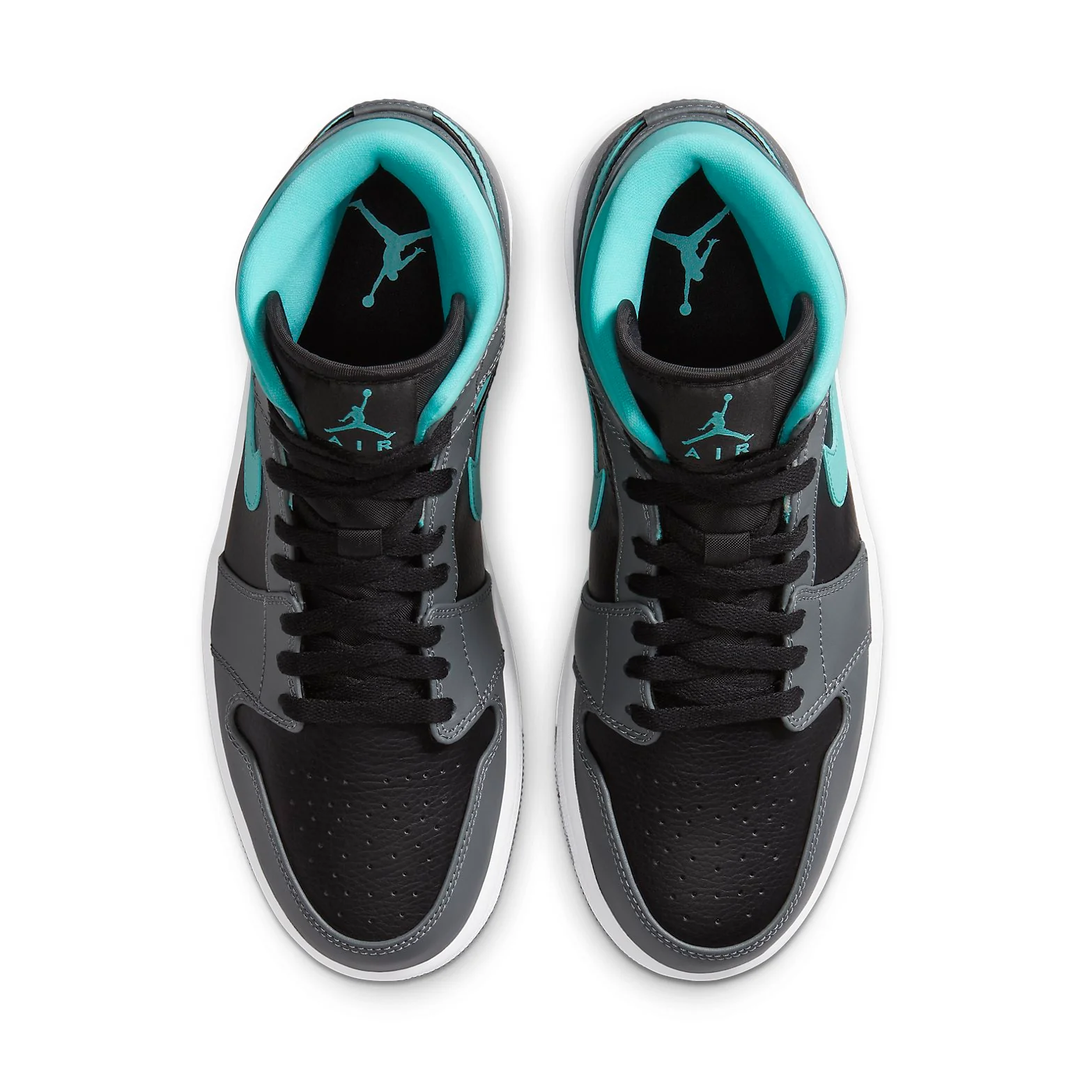 Air Jordan 1 Mid 'Grey Aqua' 554724-063