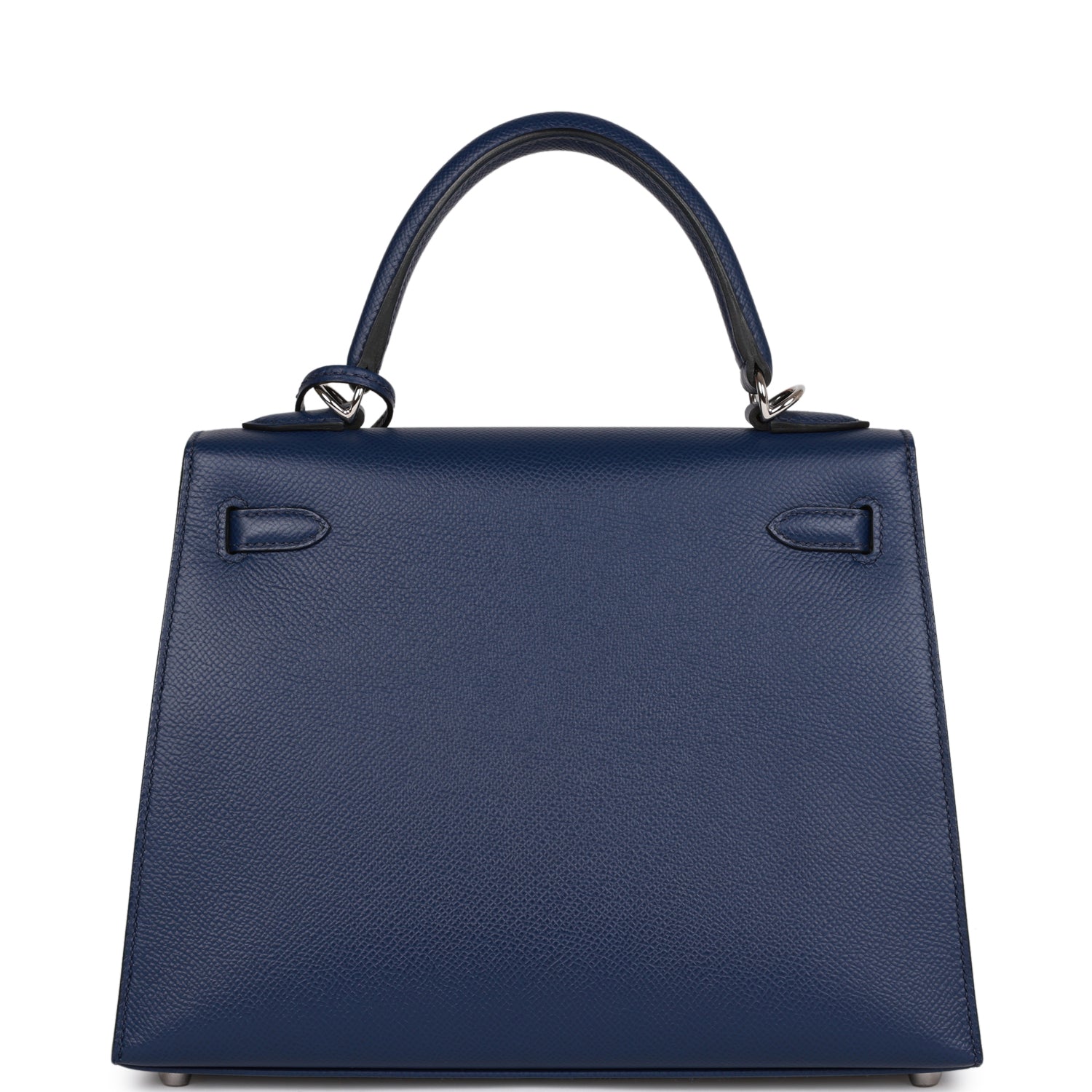Hermès Kelly Sellier 25 Bleu Saphir Epsom Palladium Hardware