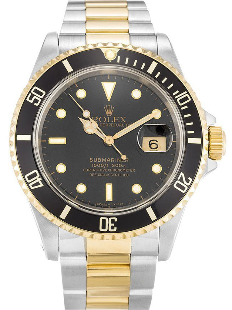 Replica Rolex Submariner 40mm Black Dial 16613