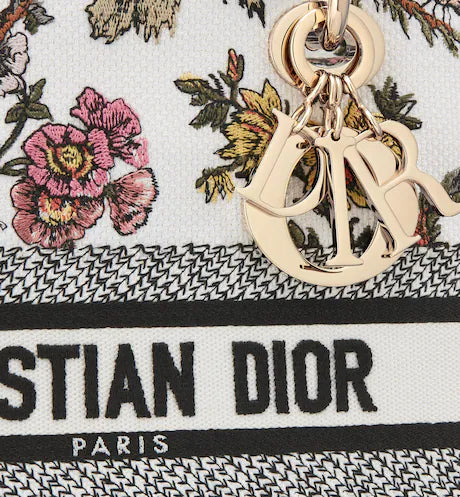 MEDIUM LADY D-LITE BAG Multicolor Dior Jardin Botanique Embroidery