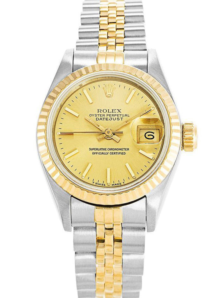 Replica Rolex Datejust 26mm Gold Dial 69173