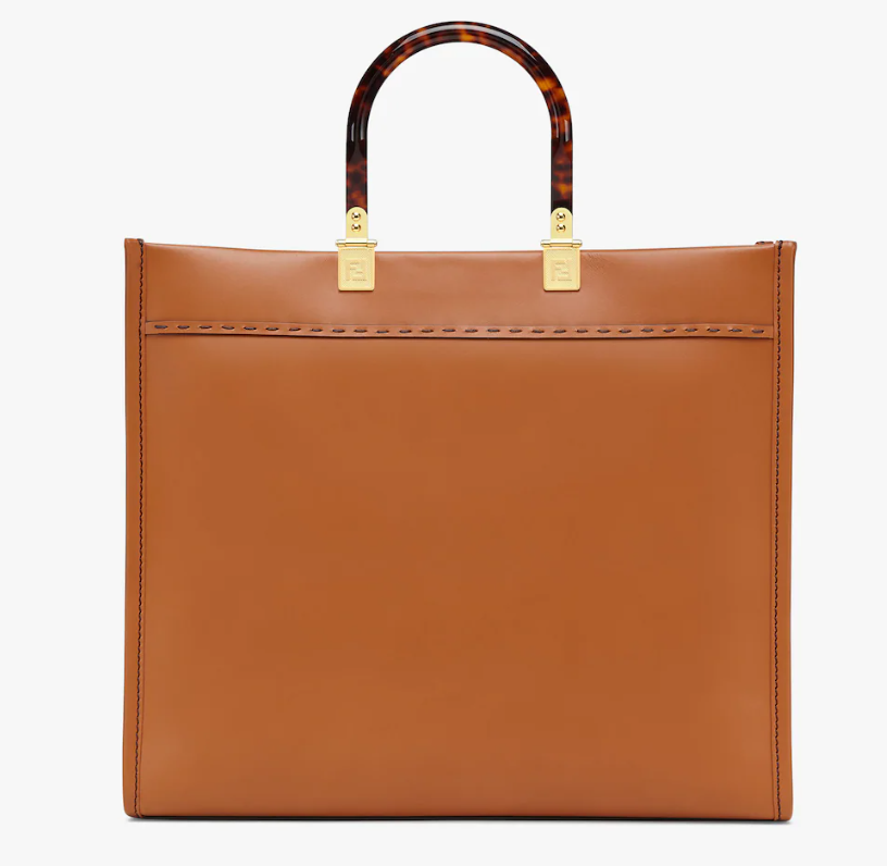 Fendi Sunshine Medium - Brown leather shopper