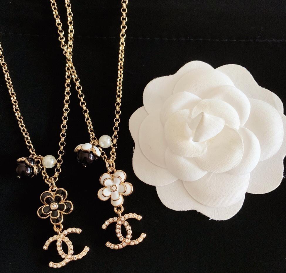 Elegant Camellia Pendant Necklace