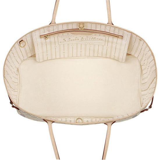 LV N51108 Neverfull GM Shoulder Bag Damier Azur Canvas