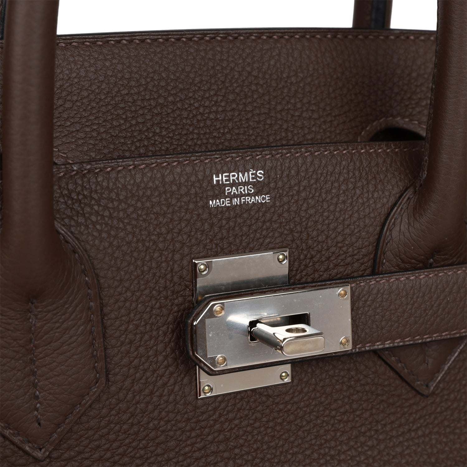 Hermès Western HAC Birkin 40 Ebene Togo Palladium Hardware