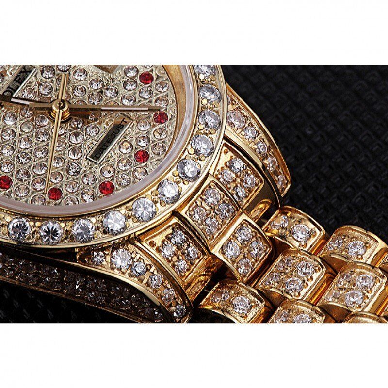 Swiss Rolex DateJust Diamond Dial Gold 622024