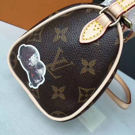 LV M62208 Nano Speedy Crossbody Bag Monogram Canvas