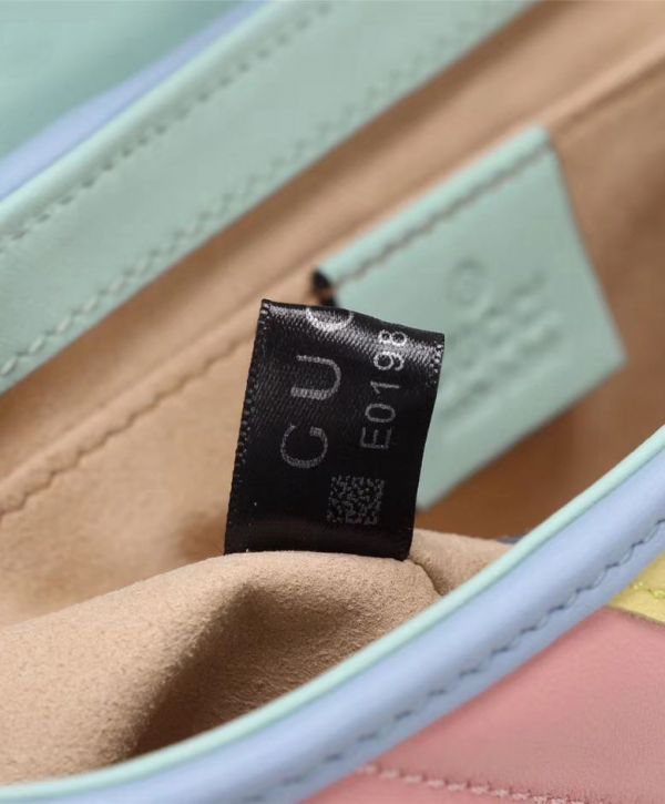 Gucci GG Marmont Colorful Matelasse Shoulder Bag Women Silver Logo Buckle Top Sale Chain Mini Crossbody Bag Online