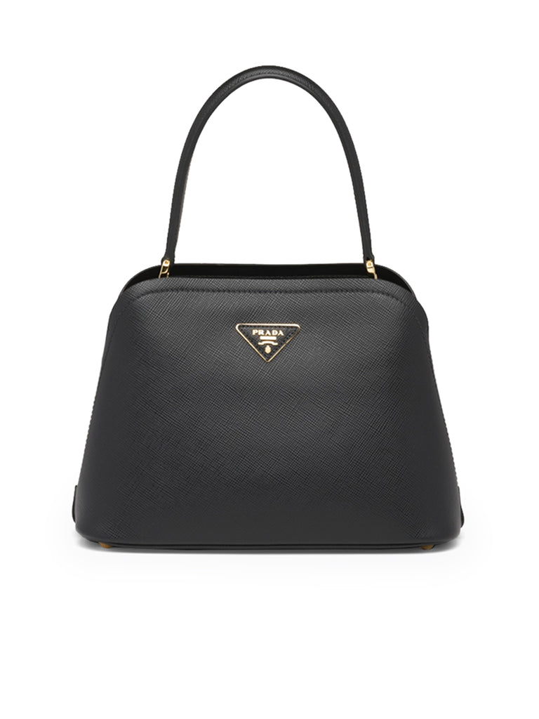 Prada Medium Saffiano Leather Prada Matinée Bag in Black