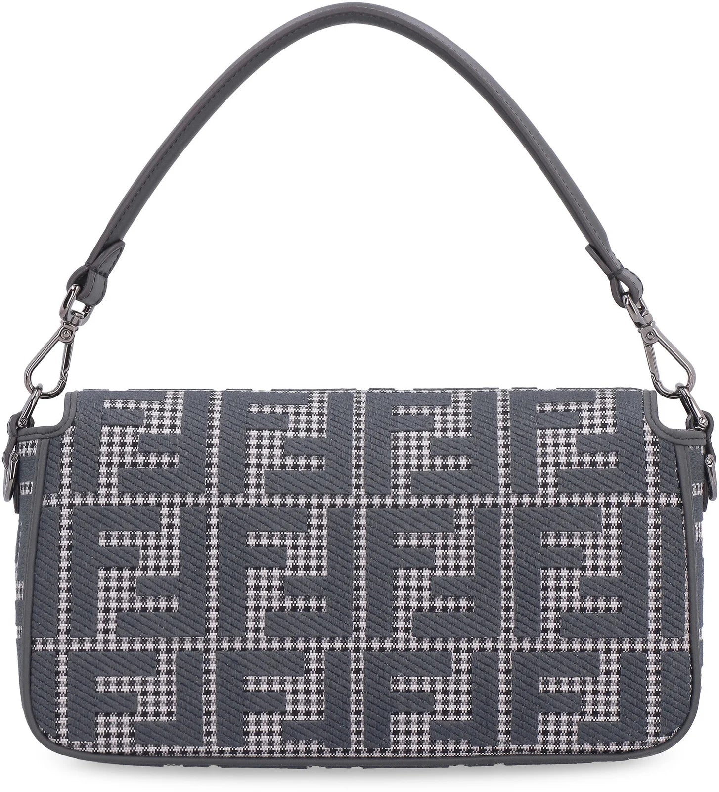 Fendi Baguette FF Embroidered Shoulder Bag