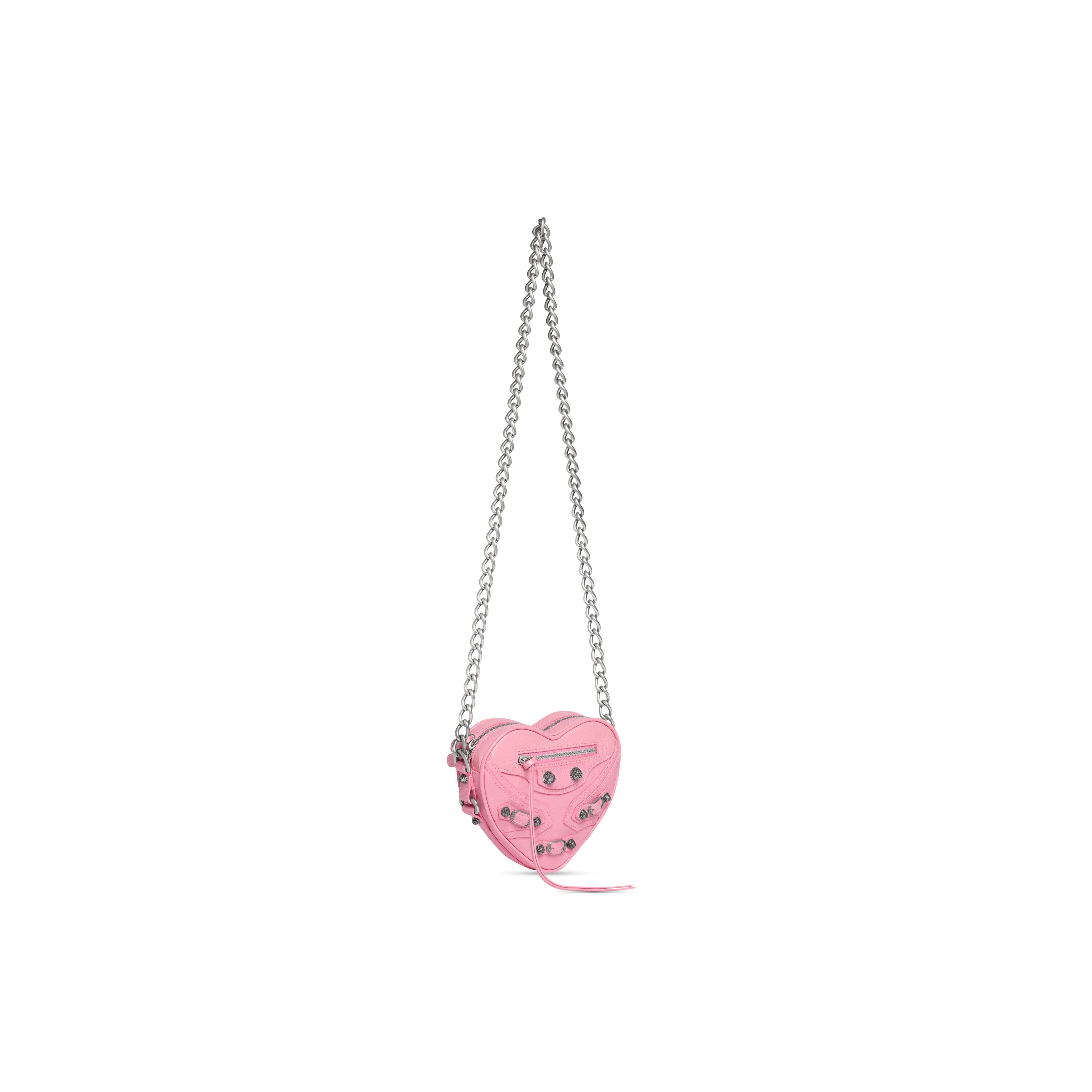 WOMEN'S LE CAGOLE HEART MINI BAG IN PINK