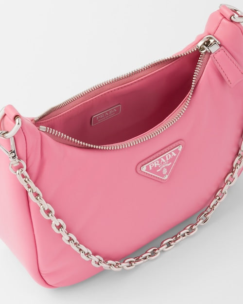 Padded nappa-leather Prada Re-Edition shoulder bag - Geranium Pink