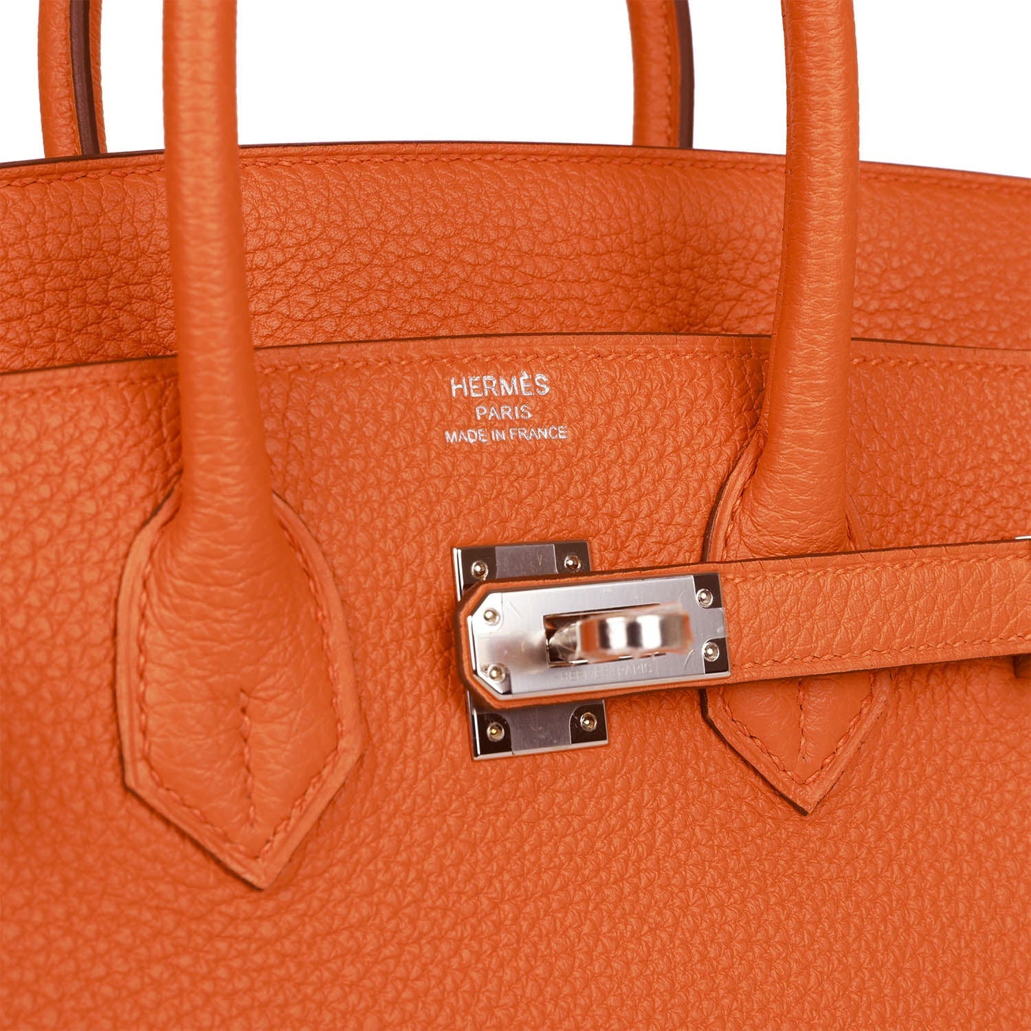 Hermès Birkin 25 Orange Togo Palladium Hardware