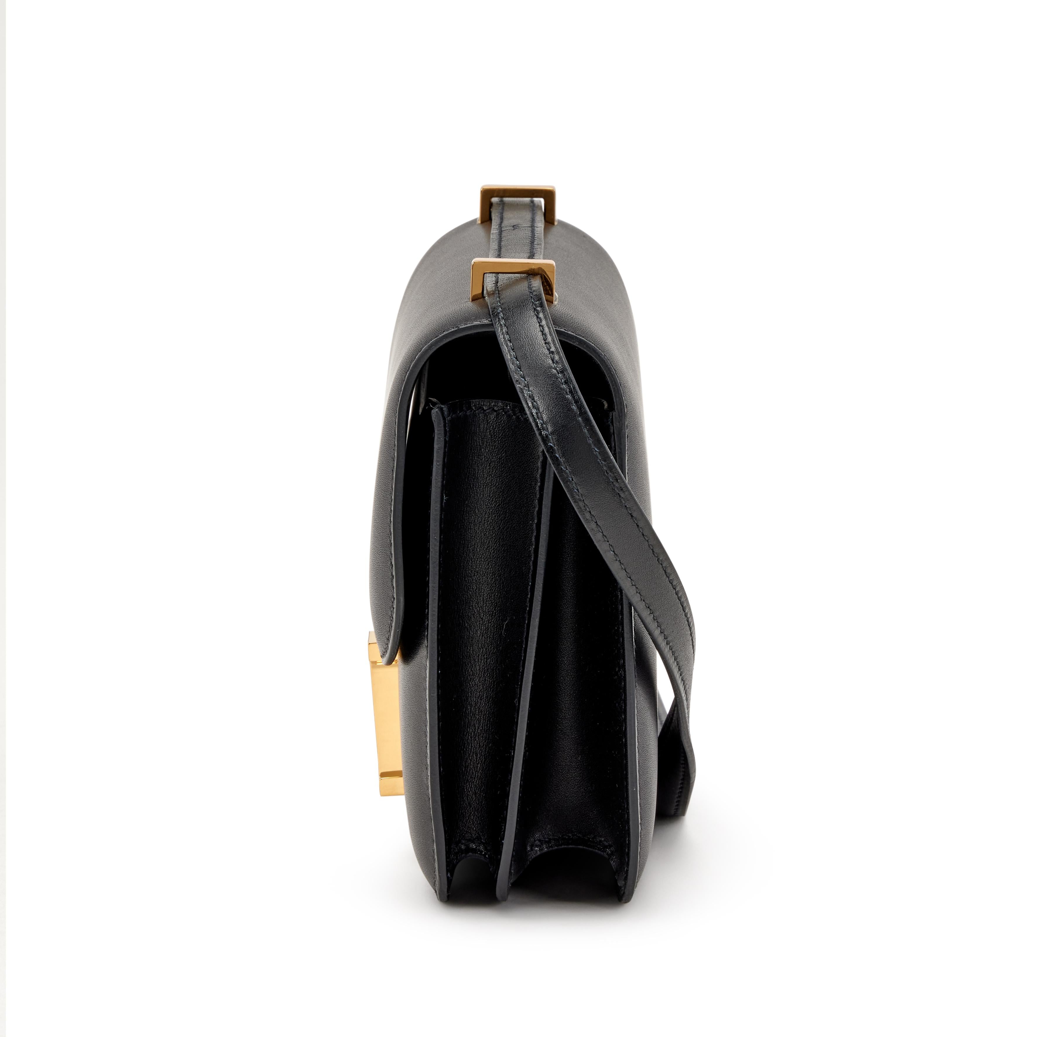 Hermès Constance Bag 18 Black Epsom Gold Hardware