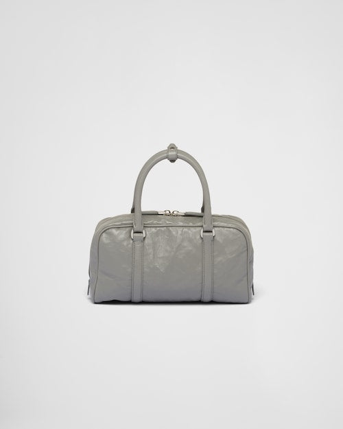 Prada Antique nappa leather multi-pocket top-handle bag - Slate Gray