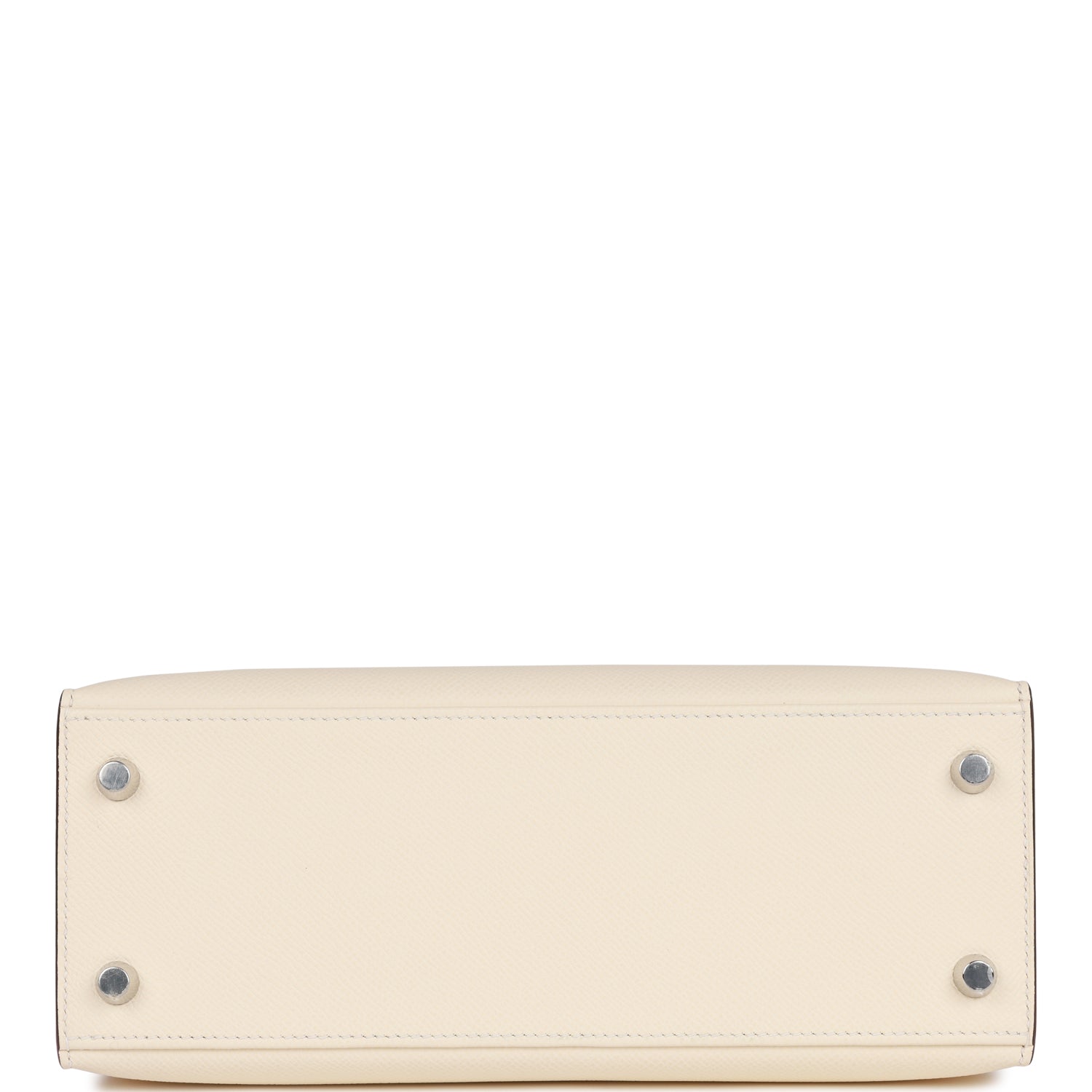 Hermès Special Order (HSS) Kelly Sellier 25 Nata and Rose Azalee Epsom Palladium Hardware