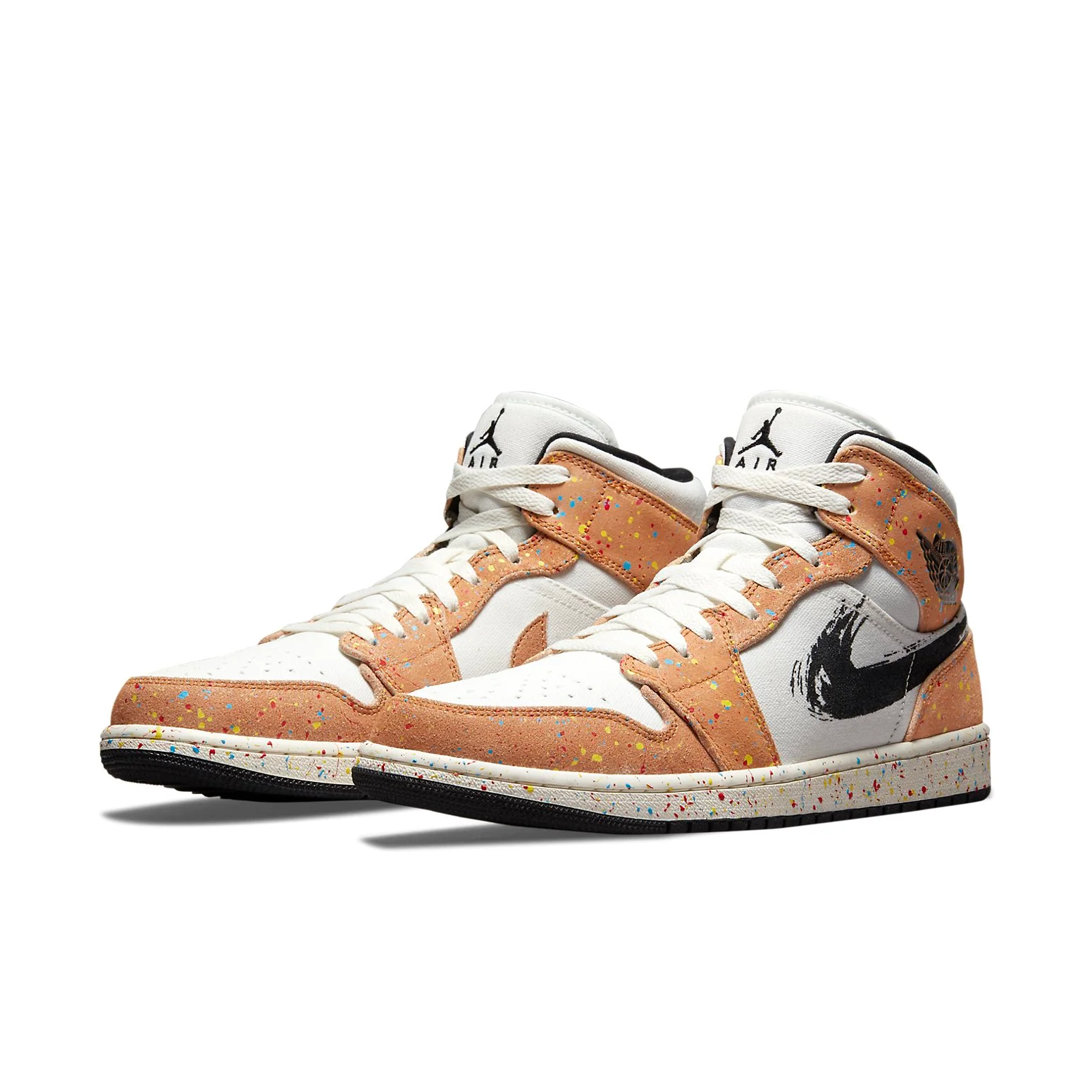 Air Jordan 1 Mid SE 'Brushstroke Paint Splatter' DA8005-100