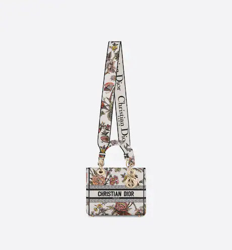 MEDIUM LADY D-LITE BAG Multicolor Dior Jardin Botanique Embroidery