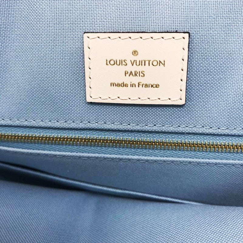 LV Monogram Giant Onthego Capri Blue Coated Canvas To
