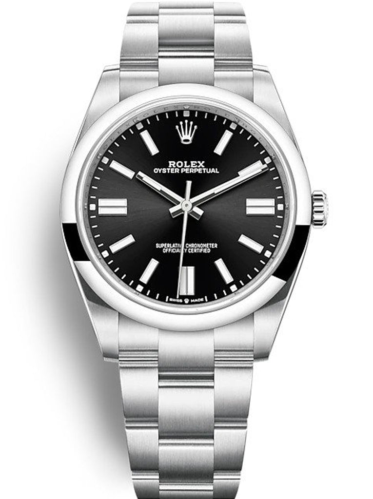 Replica Rolex Oyster Perpetual Lady 41mm Black Dial 124300