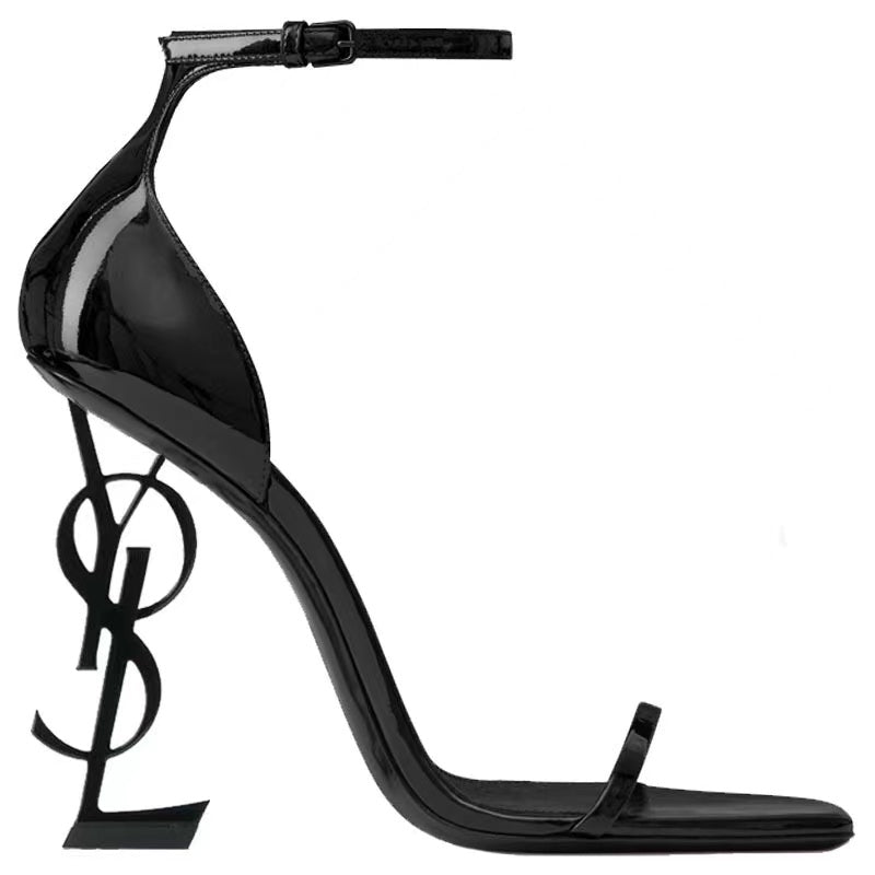 9 colors exclusive logo high heel sandals