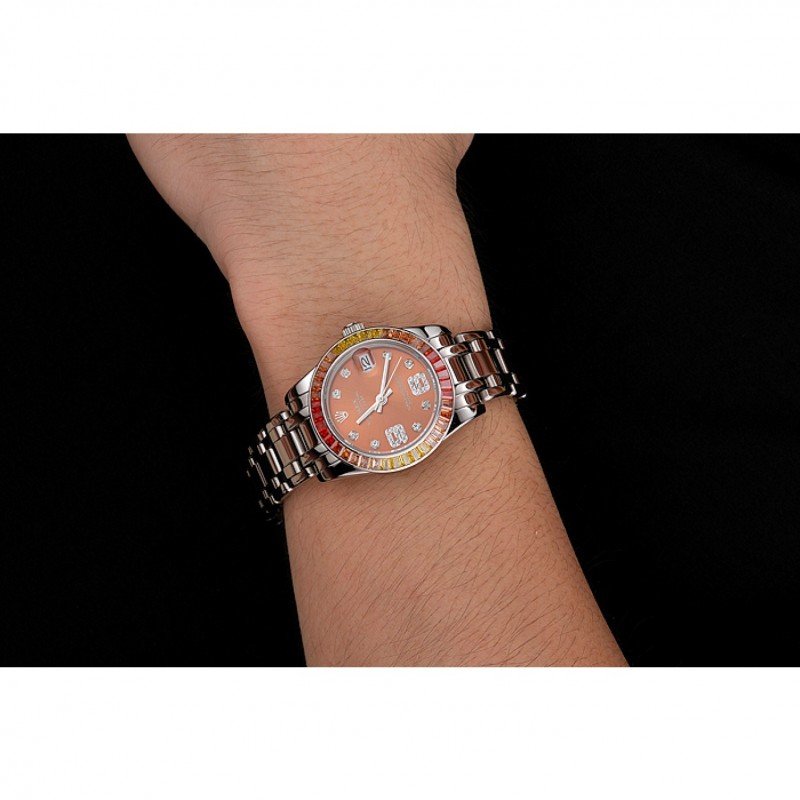 Replica Rolex Datejust 33mm Orange Dial REP016821