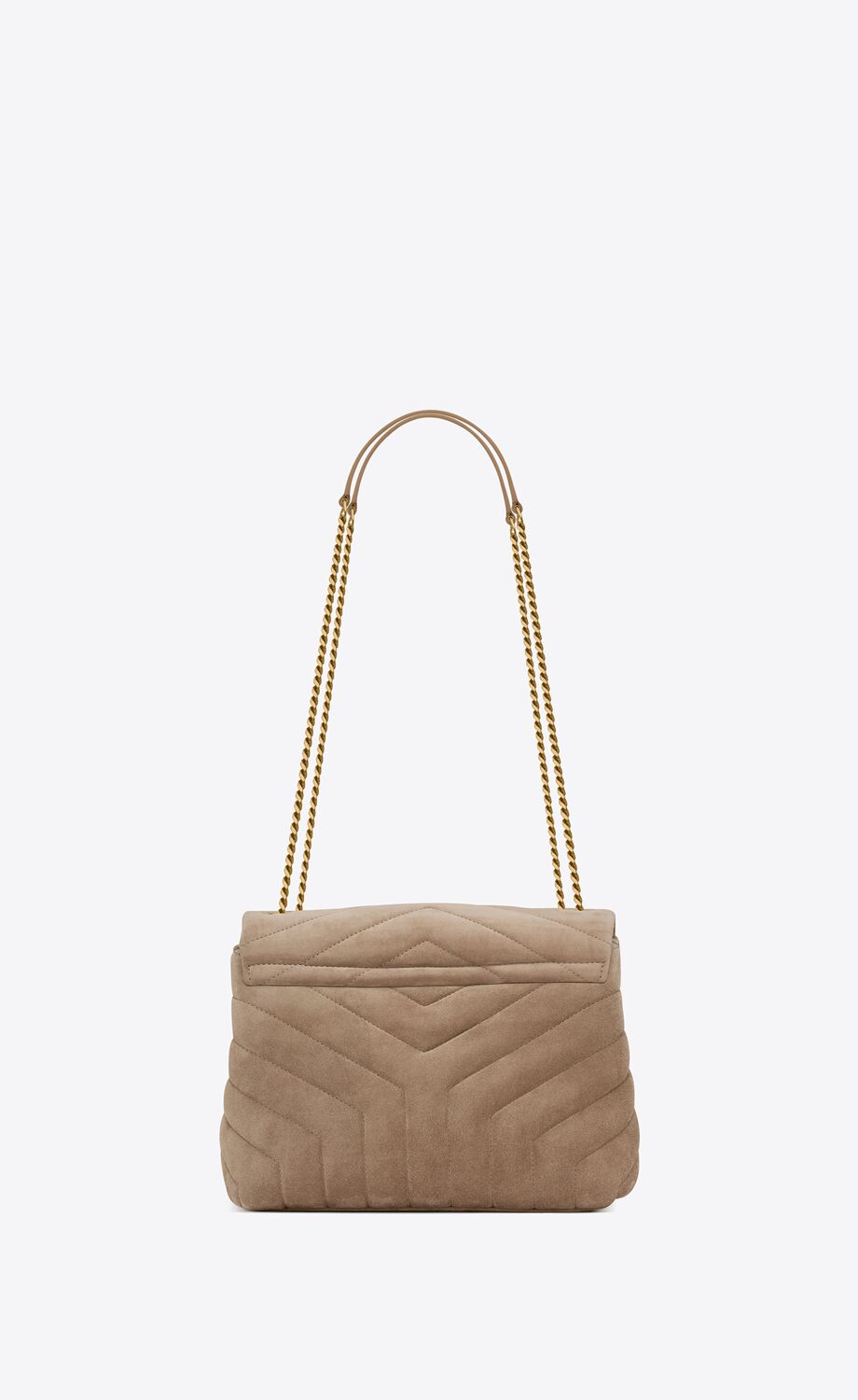 YSL Loulou Small Chain Bag in Quilted 'Y' Suede