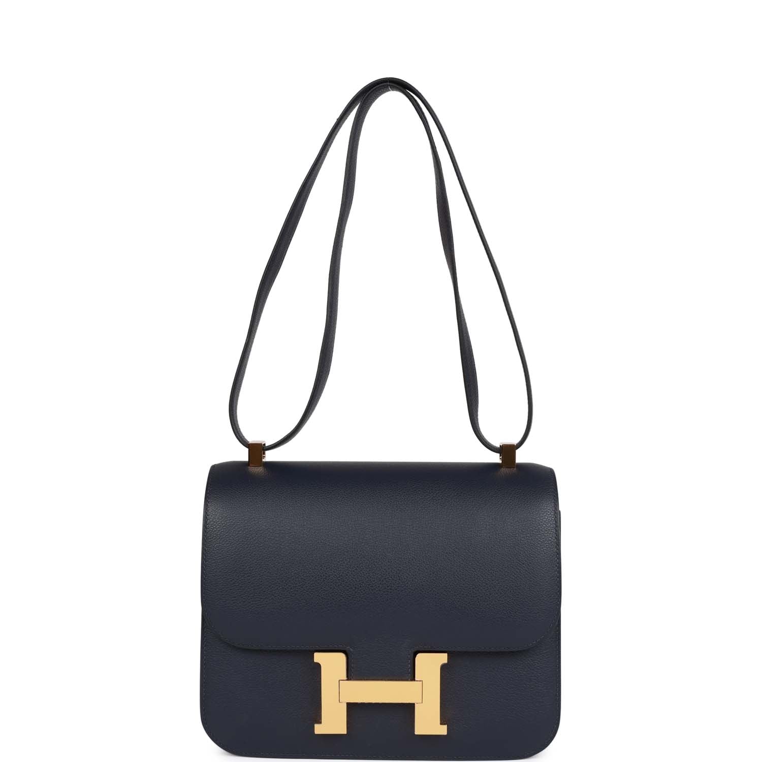 Hermès Constance 24 Bleu Nuit Evercolor Gold Hardware