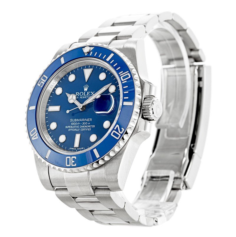 Replica Rolex Submariner 40mm Blue Dial 116619LB Smurf
