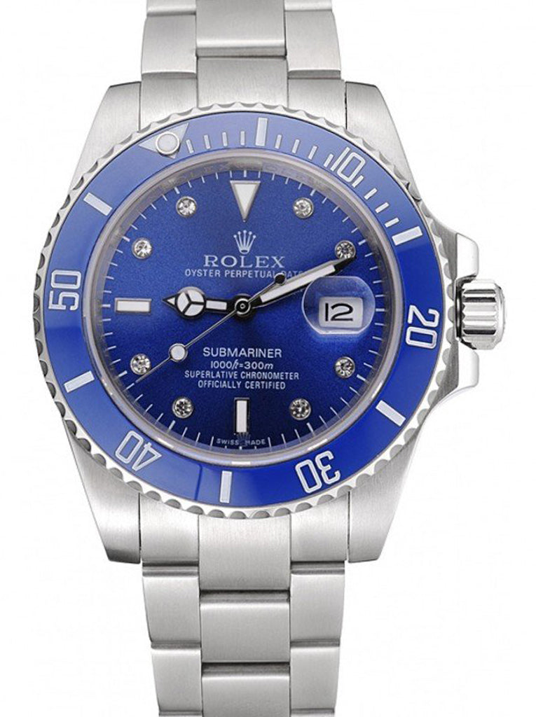 Replica Rolex Submariner 40mm Blue Dial 622638