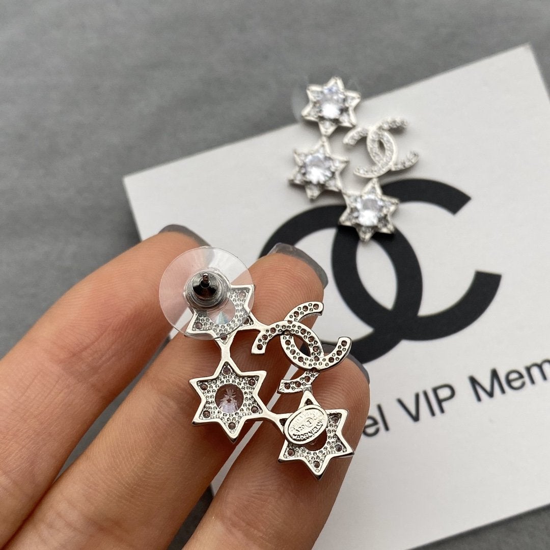 Star Rhinestone Earrings