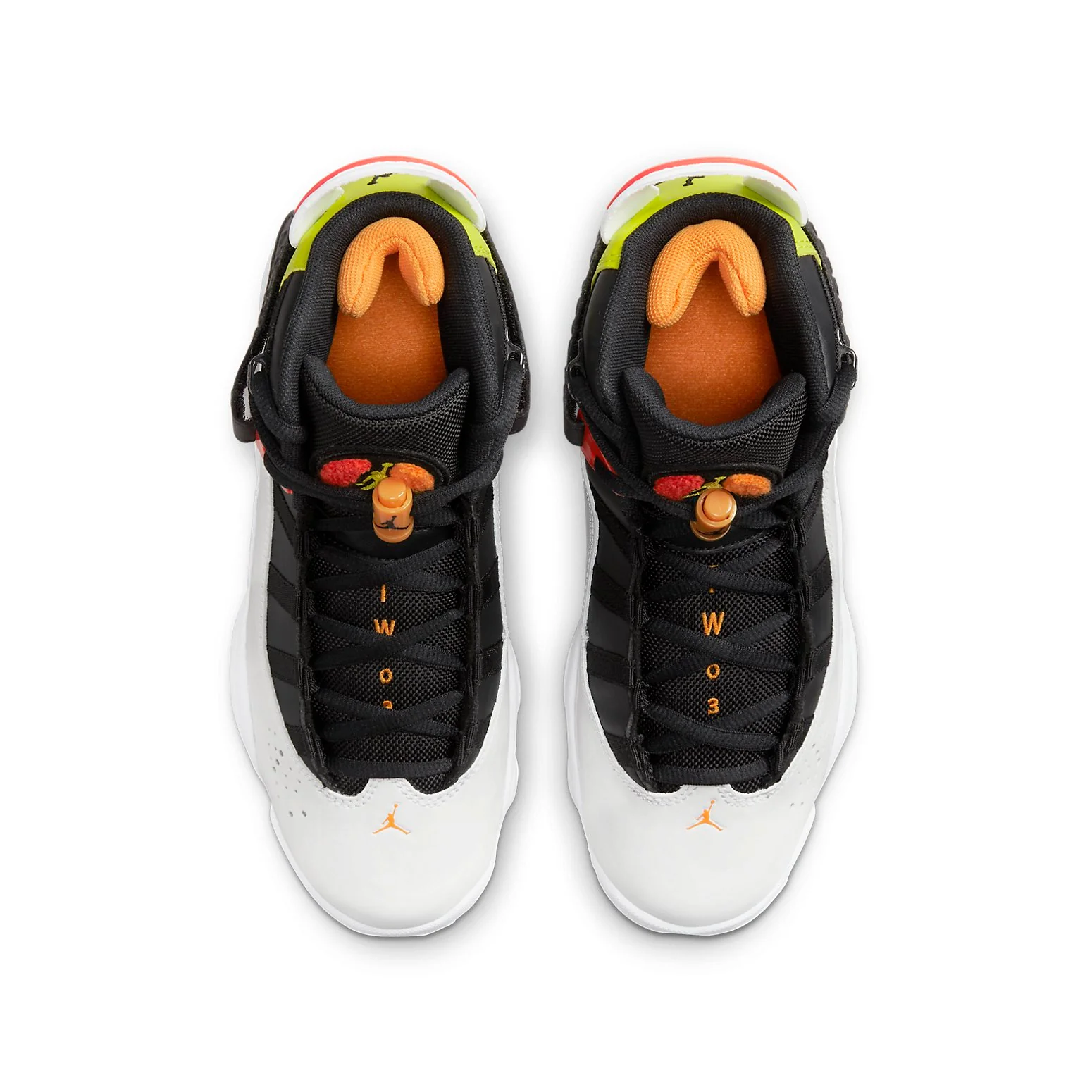 (GS) Air Jordan 6 Rings 'White Neon Green' 323399-038