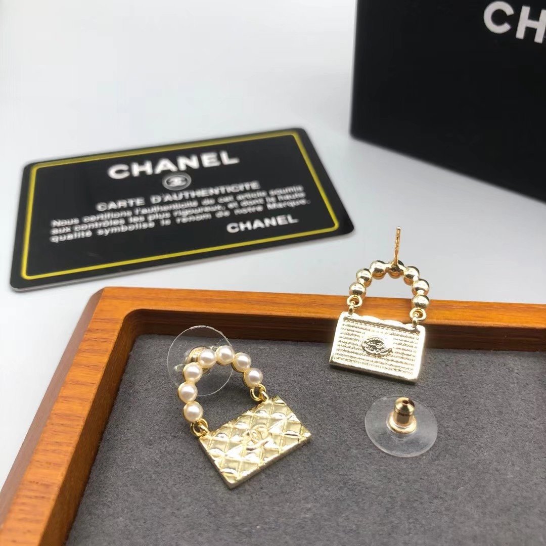 Personalized Creative Pearl Bag Earrings