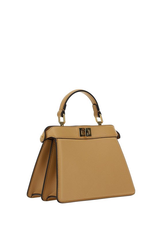 Fendi Logo Detailed Top Handle Tote Bag