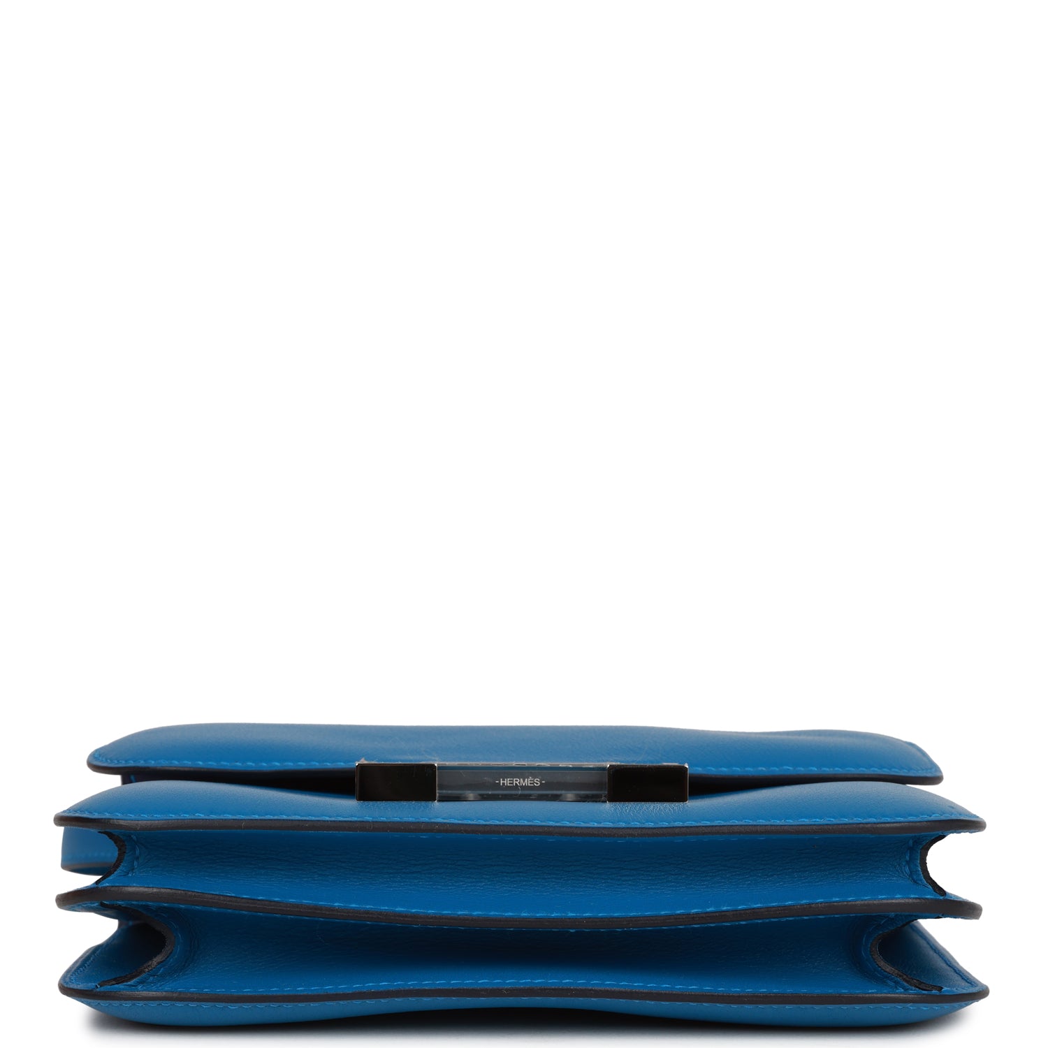 Hermès Constance 18 Mykonos Verso Evercolor Palladium Hardware